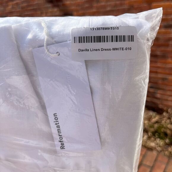 Reformation Davila Linen Midi Dress NWT - Picture 7 of 13